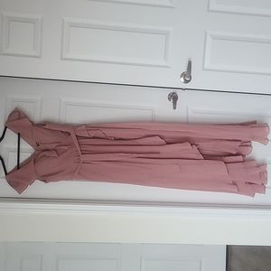 PINK FLOWY DRESS